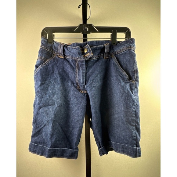 New York & Company Pants - New York and Company Denim Shorts Womens Size 2 Blue Excellent Vintage Cuffed